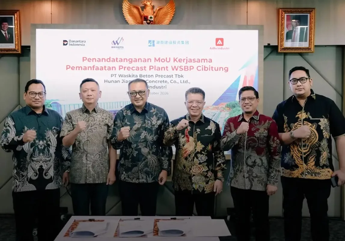 Ekspansi Bisnis: WSBP Kolaborasi dengan Hunan Jiangong dan Adhi Industri Optimalisasi Aset Precast
